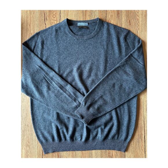 Lyle & Scott Scotland Silk & Cashmere Gray Sweater Size Large - Picture 1 of 6